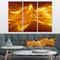 Designart - Plasmas and Liquid With Fiery Shine - Abstract Canvas Wall Art Print